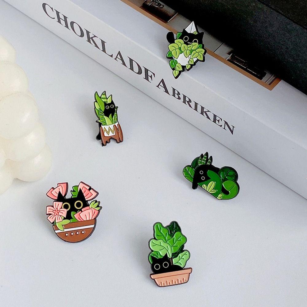 Niche Design Girl Подарки Женщины Кошка Брошь Модные украшения Одежда Аксессуары Корейский Стиль Брошь