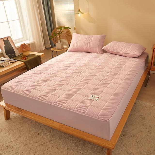 Soybean Fiber Cotton Fitted Sheet Soft Solid Color Mattress Cover Hotel Cotton Flat Cover Single For Home Hotel