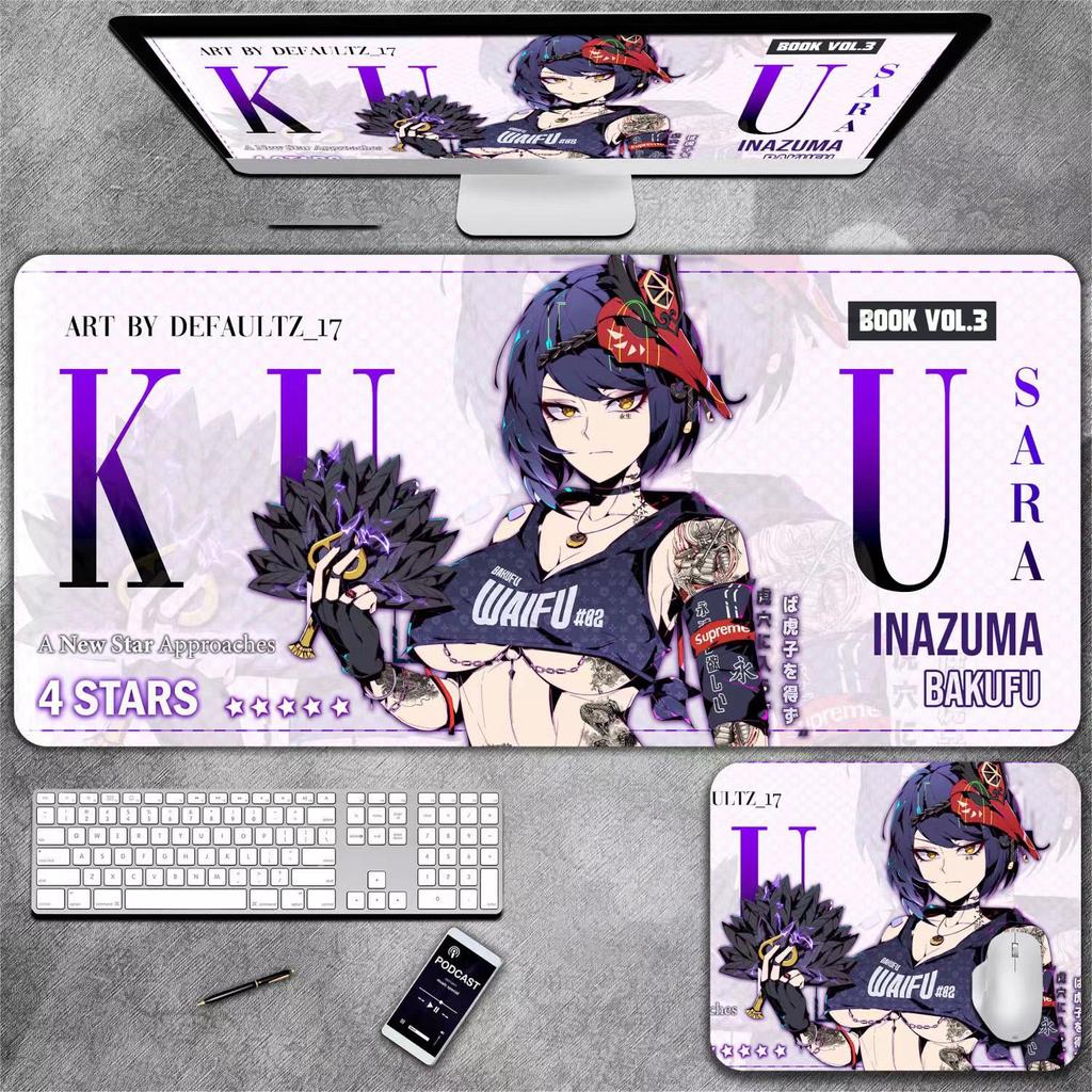 Коврик для клавиатуры и мыши в стиле аниме для девочек, подходящий для киберспорта, офиса и настольного использования.