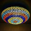 Сферический потолочный светильник из стеклянной мозаики для украшения дома на крыше