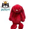 Плюшевая игрушка Jellycat Красный Заяц Бонни с коротким мехом для детей и коллекционеров