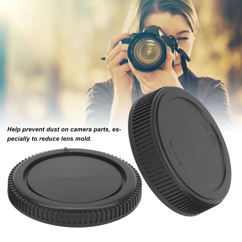 Camera Body Front Cap Rear Lens Cover Protector Kit for Olympus OM Mount Mirrorless Camera