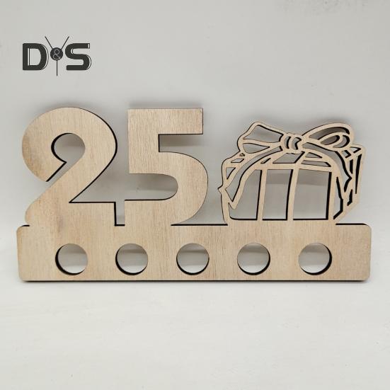 Деревянный держатель для денег на день рождения, 5 отверстий, 18/20/25/30/40/50/60/70-летие, празднование дня рождения, кошелек для денег, украшение для рабочего стола, знак, день рождения, подарок для денег