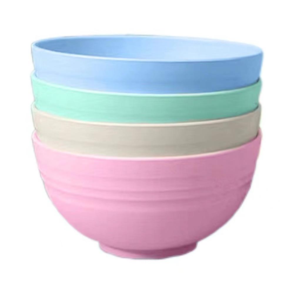 Разделенная обеденная миска скандинавского цвета, чаша из пшеничной соломы, предотвращающая падение, миска для домашнего использования, обеденная чаша