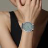 Casio Часы унисекс с кварцевым механизмом и кожаным ремешком, зеленый циферблат MTP-VT04L-8E