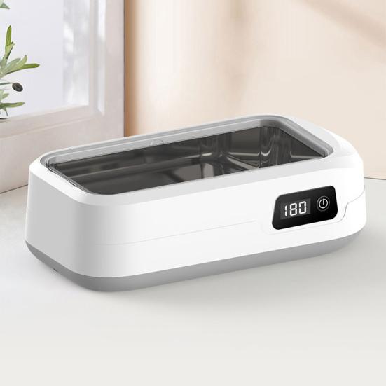 Yousheng Ultrasonic Cleaning Machine 49000Hz Wave Deep Clean 640ml Stainless Steel Sink 4 Modes Glasses Jewelry Daily Item Cleaner