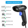 NetumScan Wireless 1D 2D Barcode Scanner Portable QR Code Scanner with USB Receiver for Warehouse POS and Computer