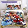 3pcs Duvet Cover Set (1*Duvet Cover + 2*Pillowcase, Without Core), Saint Seiya Print Soft All‑Season Bedding Set, Home Bedroom Decor Gift