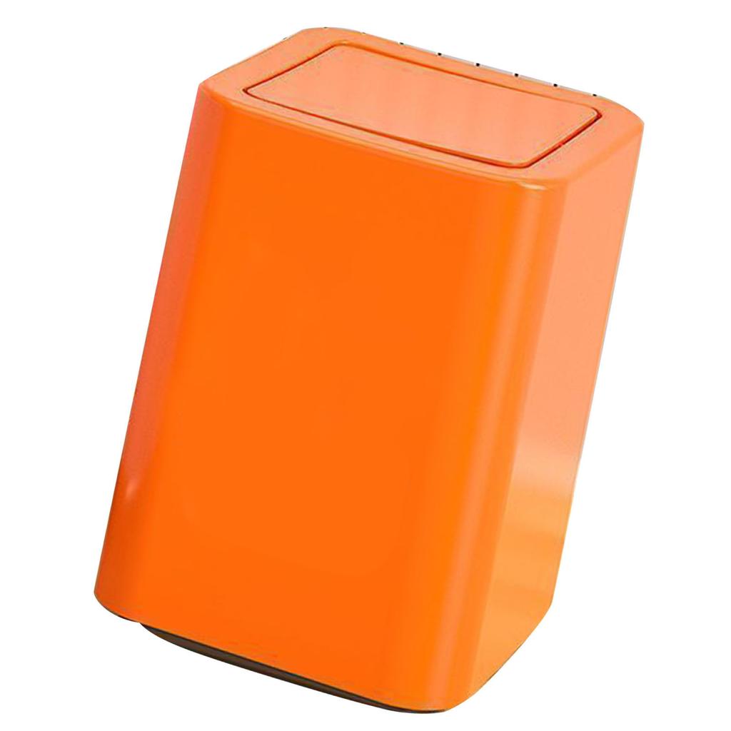 Garbage Bin 9L Cartoon Pattern Cute Look Trash Can Waste Basket with Swing Lid for Home Bathroom