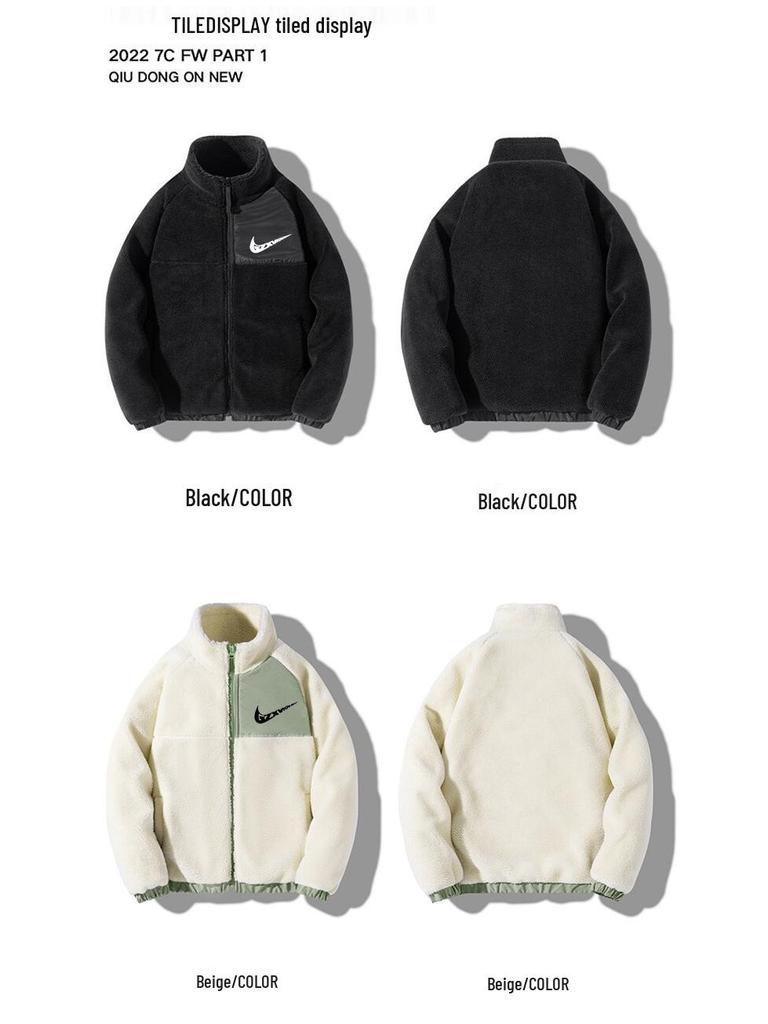 Модное пальто из натуральной шерсти ягненка в корейском стиле: Свободный, универсальный и мягкий для весны и осени