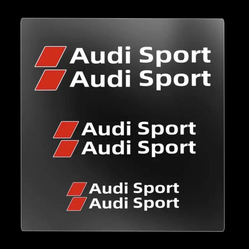 Car Brake Caliper Sticker Heat Resistant Decals Audi sport Sticker For Quattro For Audi S3 S4 S5 S6 S7 S8 RS3 RS4 RS5 RS6 RS7 RS