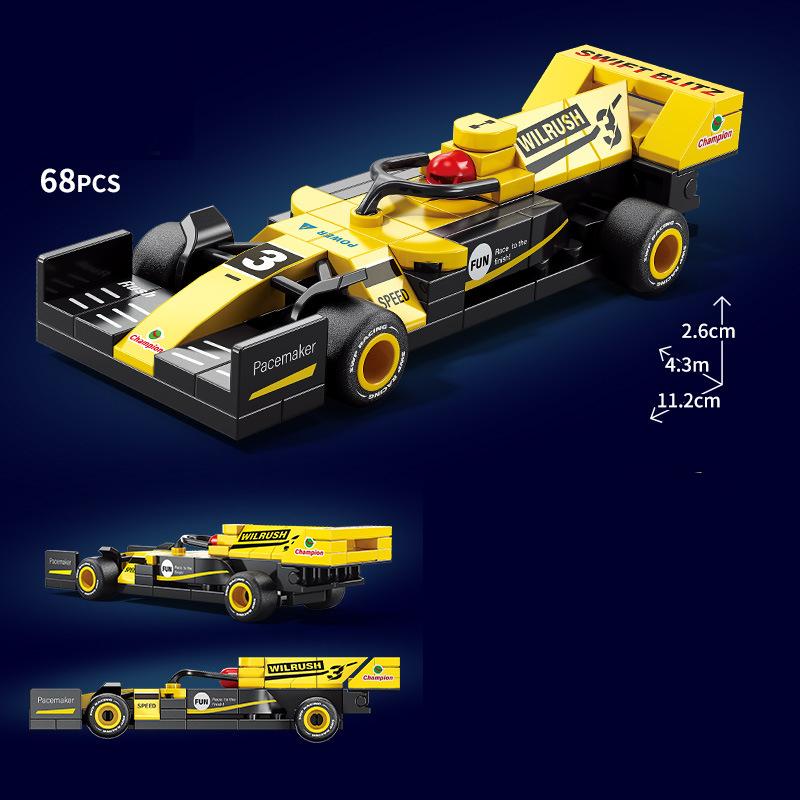 Технический Автомобиль MOC Гоночный Автомобиль Ралли Скорость Строительные Блоки Кирпичи Городской Транспорт Ретро Украшение Суперкар Игрушки Для Детей Взрослых Подарки