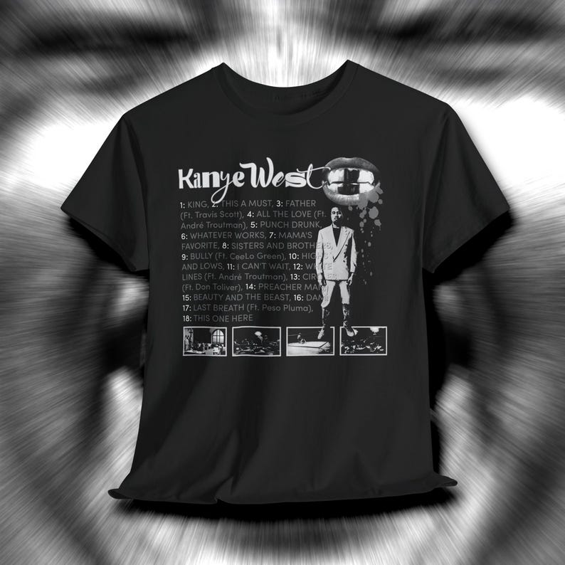 2026 Summer Fashion Tee Men Women Vintage Top Kanye West Bully Album T-shirt, Bully Album, Kanye West Bully T-shirt, Kanye West New Album T-shirt
