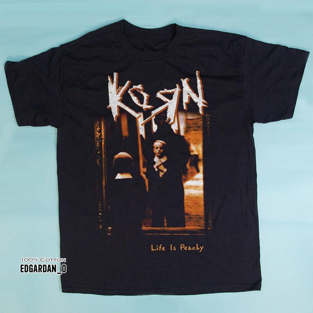 Korn Life Is Peachy T-Shirt 100% Cotton