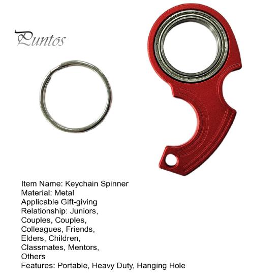 Портативный брелок Fidget Spinner, сверхмощный металлический карманный размер для снятия стресса, брелок для ключей для детей и взрослых, указательный палец для упражнений, вращающаяся игрушка в подарок