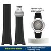 Для Patek Philippe Nautilus 5711 5726 5712g Резиновый ремешок для часов 25-13 мм Вырезка силиконовый Ремешок для часов Нержавеющая сталь Соединительный адаптер