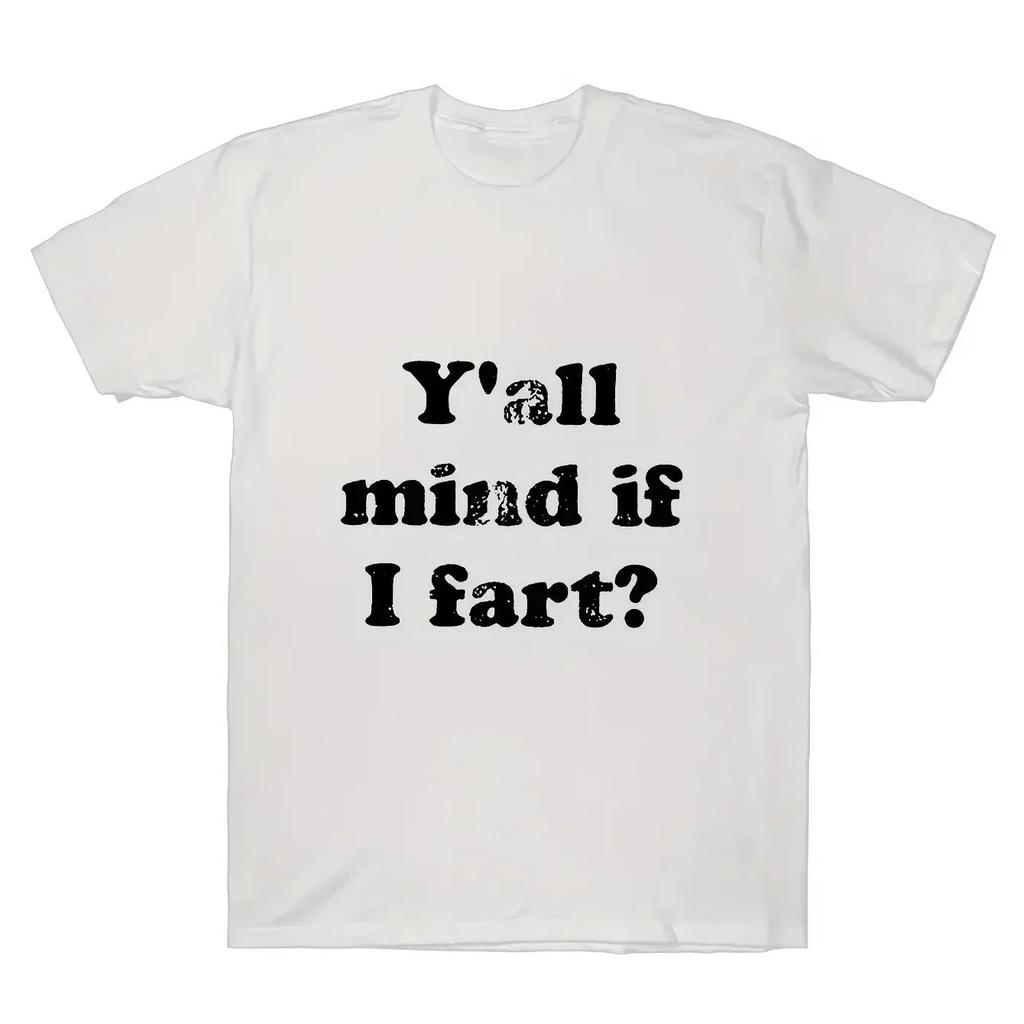 Unique I Love To Fart Graphic Print Crew Neck Short Sleeve TShirt for Unisex Comfortable Breathable and Fashionable Casual Wear