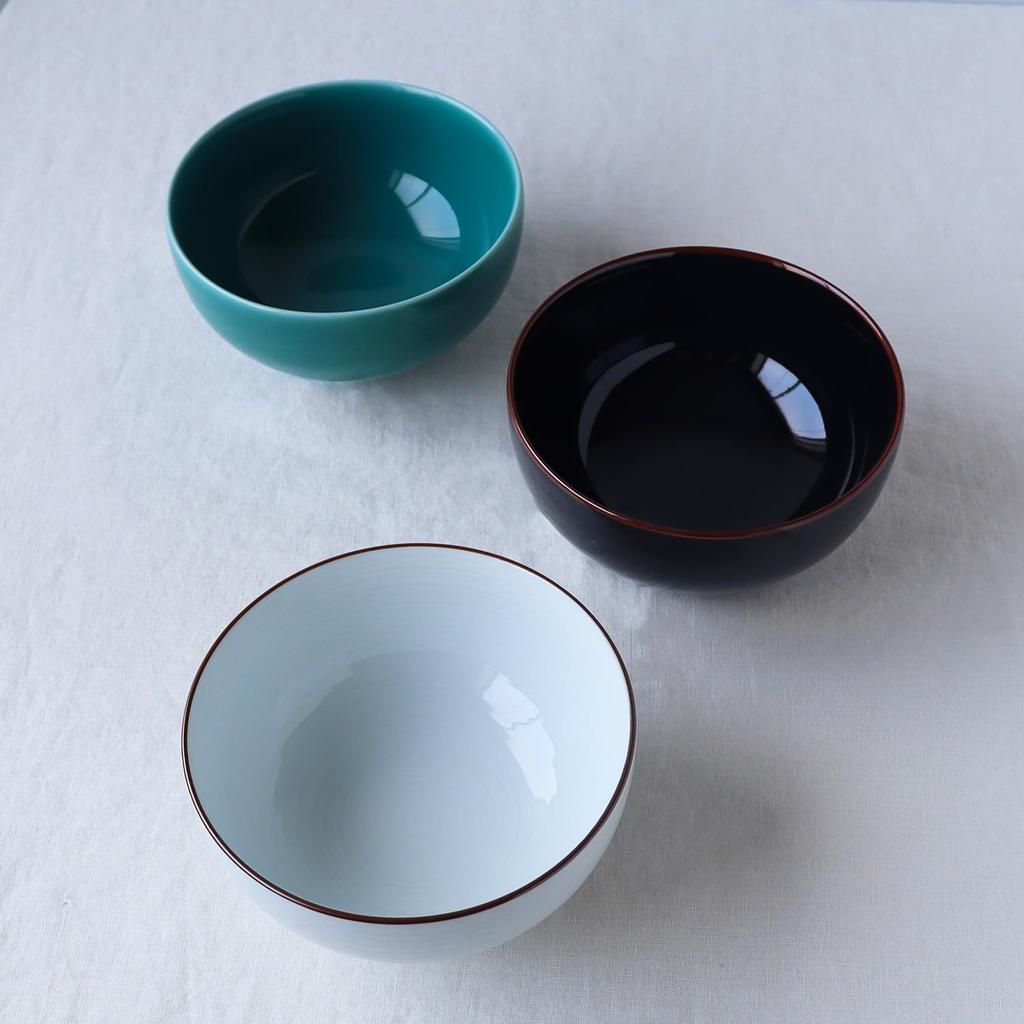 Hakusan Porcelain Tenmoku 5-inch Deep Bowl