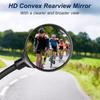 2Pcs Long Bicycle Rearview Handlebar Mirrors 360Fahrenheitor Mountain Road Bike Motorcycle Bendable Hose Adjustable Rearview Mirror