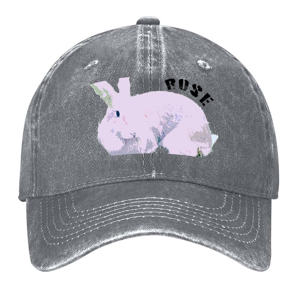 Rose: Super-cute rabbit Baseball Cap winter hats for Unisex cute New Hat Rugby Female Men's