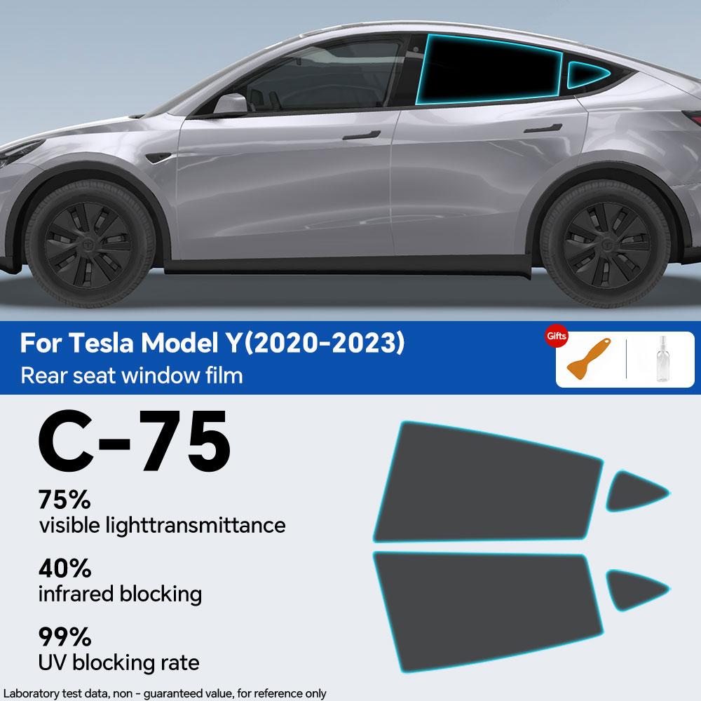 Interior Sticker for Tesla Model Y 2020 2021 2022 2023 2024 Pre-Cut Carbon Fiber Style Panel Cover