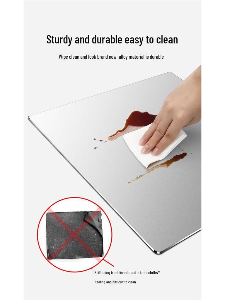 Водонепроницаемый игровой и офисный коврик для мыши из алюминиевого сплава - износостойкий, с настраиваемым логотипом, готов к подарку