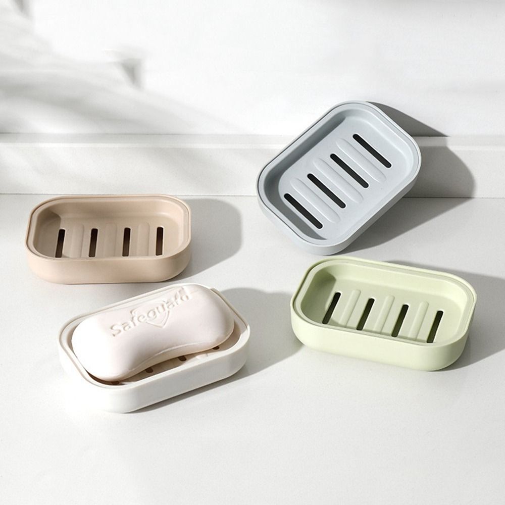 Tray Travel Hiking Double Storage Holder For Home Shower Soap Dish Drain Rack Soap Case Soap Box