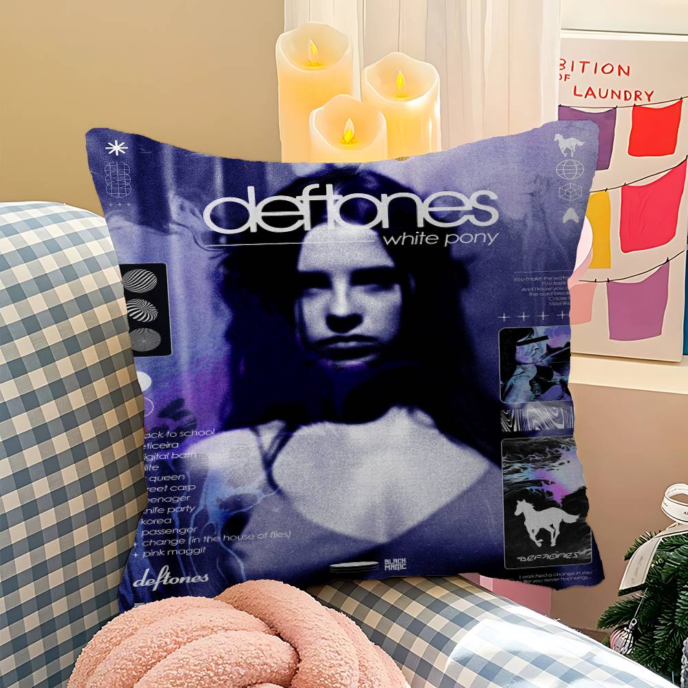 Классическая Подушка-Подушка для Офиса с Логотипом Группы D-Deftones, Чехол на Подушку для Автомобиля 45X45 см, Подушка для Поясницы, Чехол на Подушку для Дивана