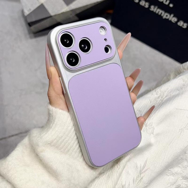 Чехол для iPhone17 Pro Max с текстурой деловой кожи, с окном для быстрой смены и полным покрытием, совместим с Apple 16.