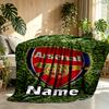 Custom Name Personalized football team Print Blankets, Home Decor, Bedroom, Sofa, Camping, Couch, Gifts for Birthday Christmas