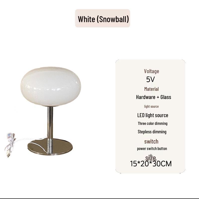 Nordic Bauhaus Vintage Bedside Lamp - Modern Creative Design for Bedroom Decor