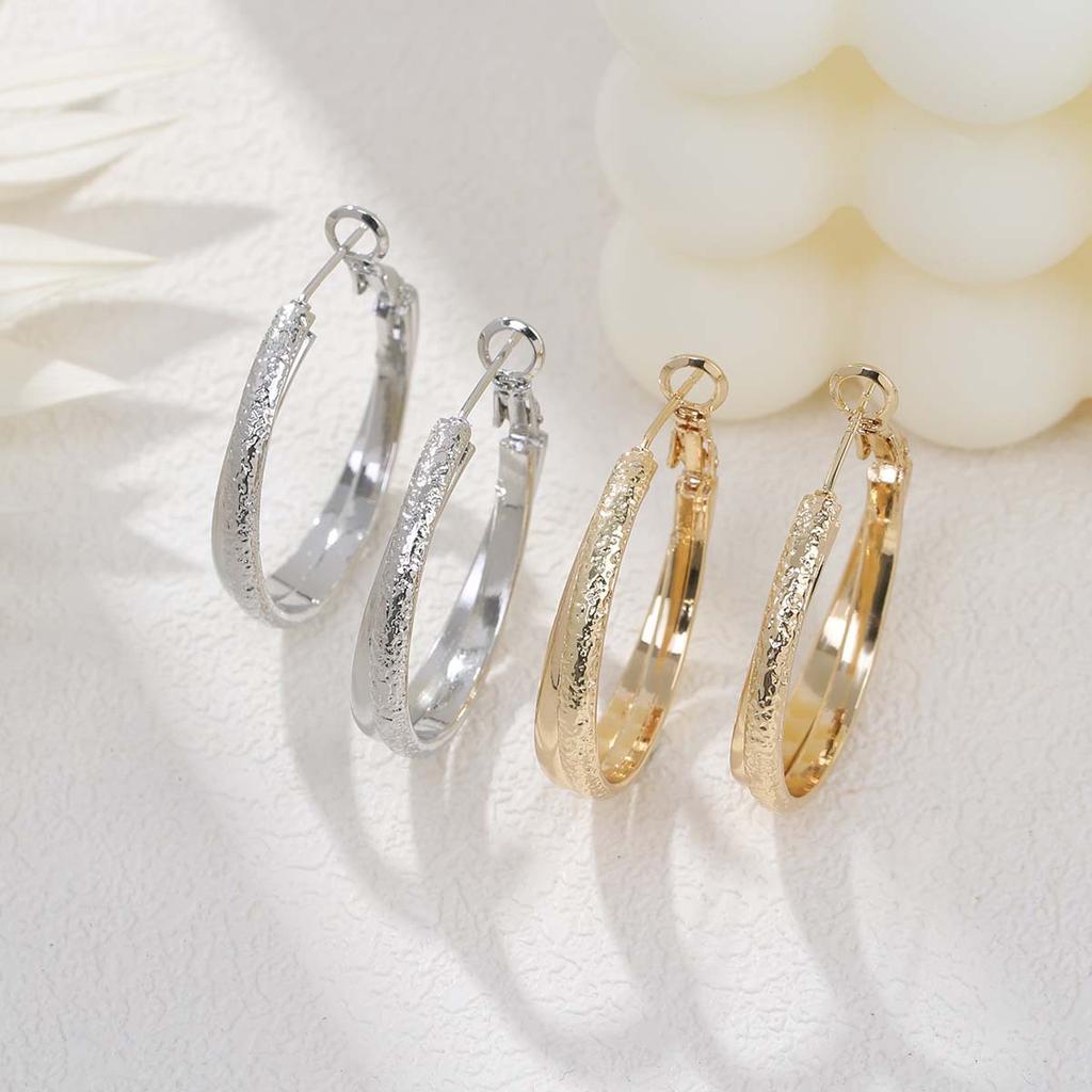 Серьги Simple Atmosphere Geometric Circle Winding, персонализированные золотые модные серьги, роскошные серьги высокого класса