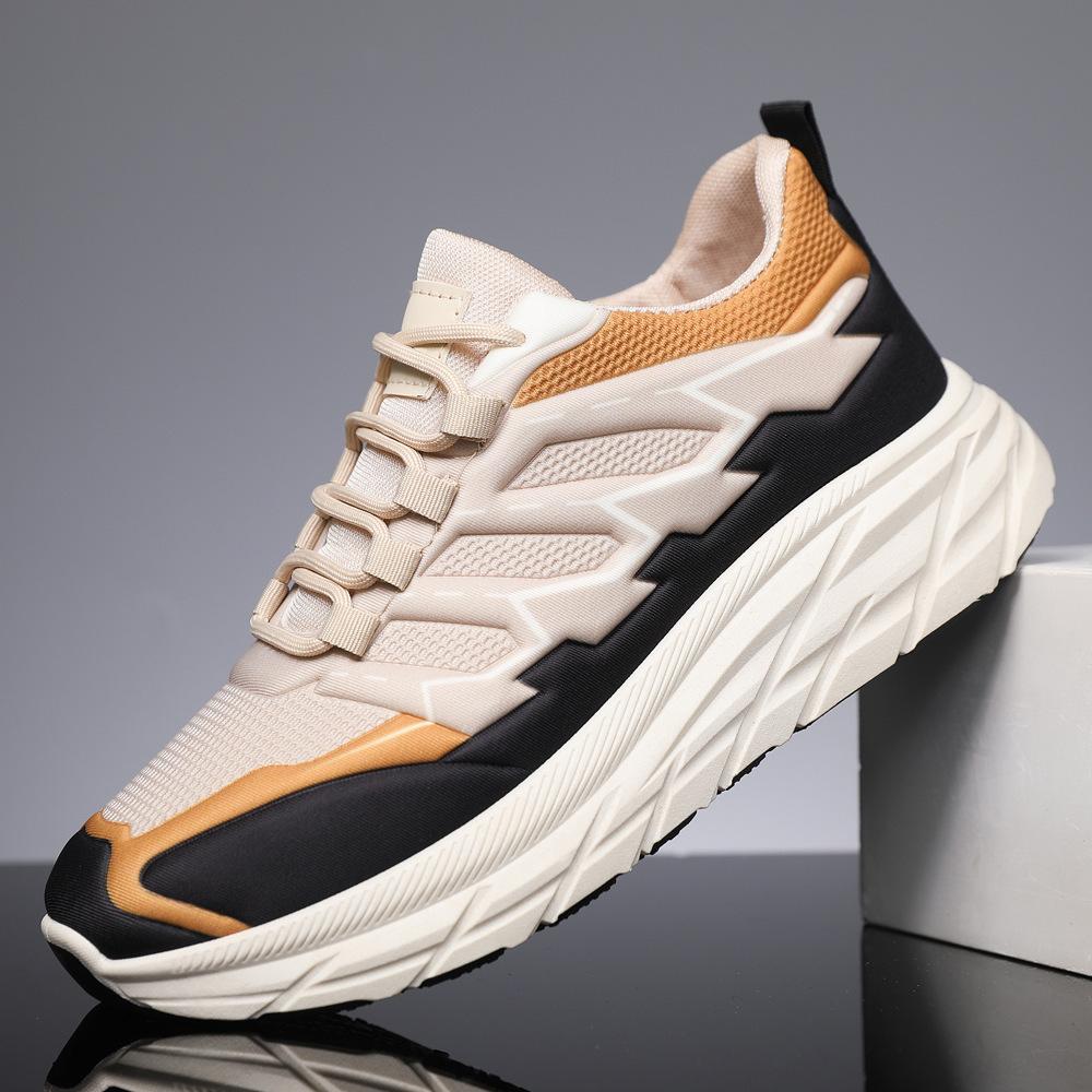 Мужская обувь на платформе, модная стильная одежда, удобная и темпераментная, мужская спортивная обувь для бега, легкие повседневные туфли-лодочки