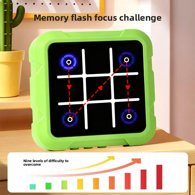 New Portable Tic-Tac-Toe Multifunctional Electronic Game Stress Relief Educational Board Game Suitable For Adults And Kids