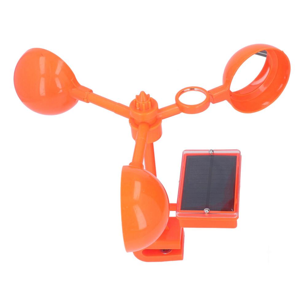 Réflecteur rotatif à énergie solaire et éolienne, répulsif ultrasonique pour animaux en extérieur, protection contre les oiseaux, alarme,