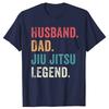 Funny Dad Husband Jiu Jitsu Legend Jiu Jitsu Dad Father's Day T-shirts Men Casual Tshirt Cotton Loose Oversized T Shirt Summer