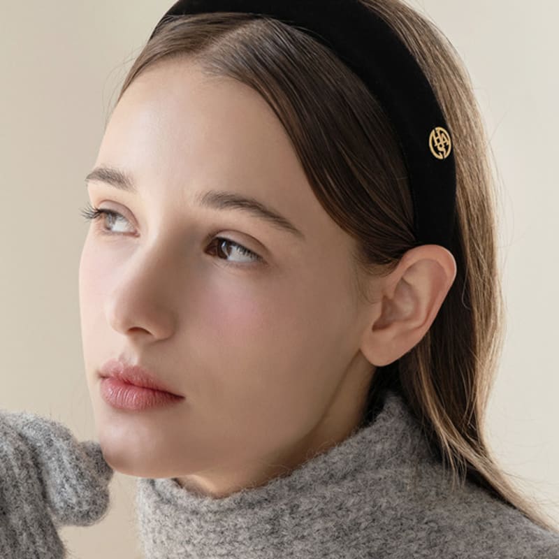 HAS HDM002 Классическая широкая бархатная повязка для волос