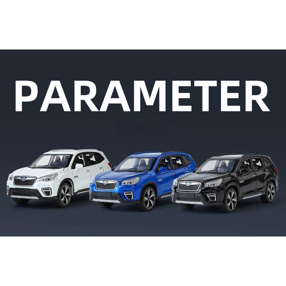 1/30 Subaru Forester Внедорожник Сплав Мускул-кар Модель Звук и Свет Оттяни Назад Детская Игрушка Коллекционные Предметы Подарок на День Рождения