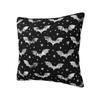 Custom Halloween Goth Bat Throw Pillow Case Living Room Decoration 3D Print Sofa Chair Cushion Cover Polyester Cozy Pillowslip