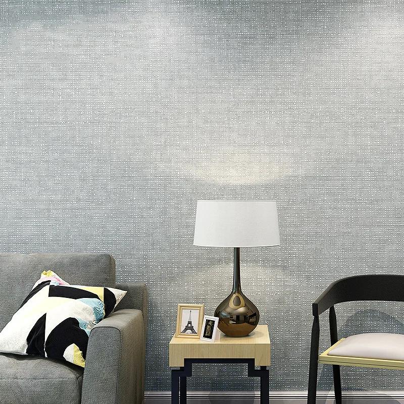 Нетканые обои однотонные обои пенопласт и минималистичный стиль Papel De Pared Papel Tapiz Para Pared Moderno
