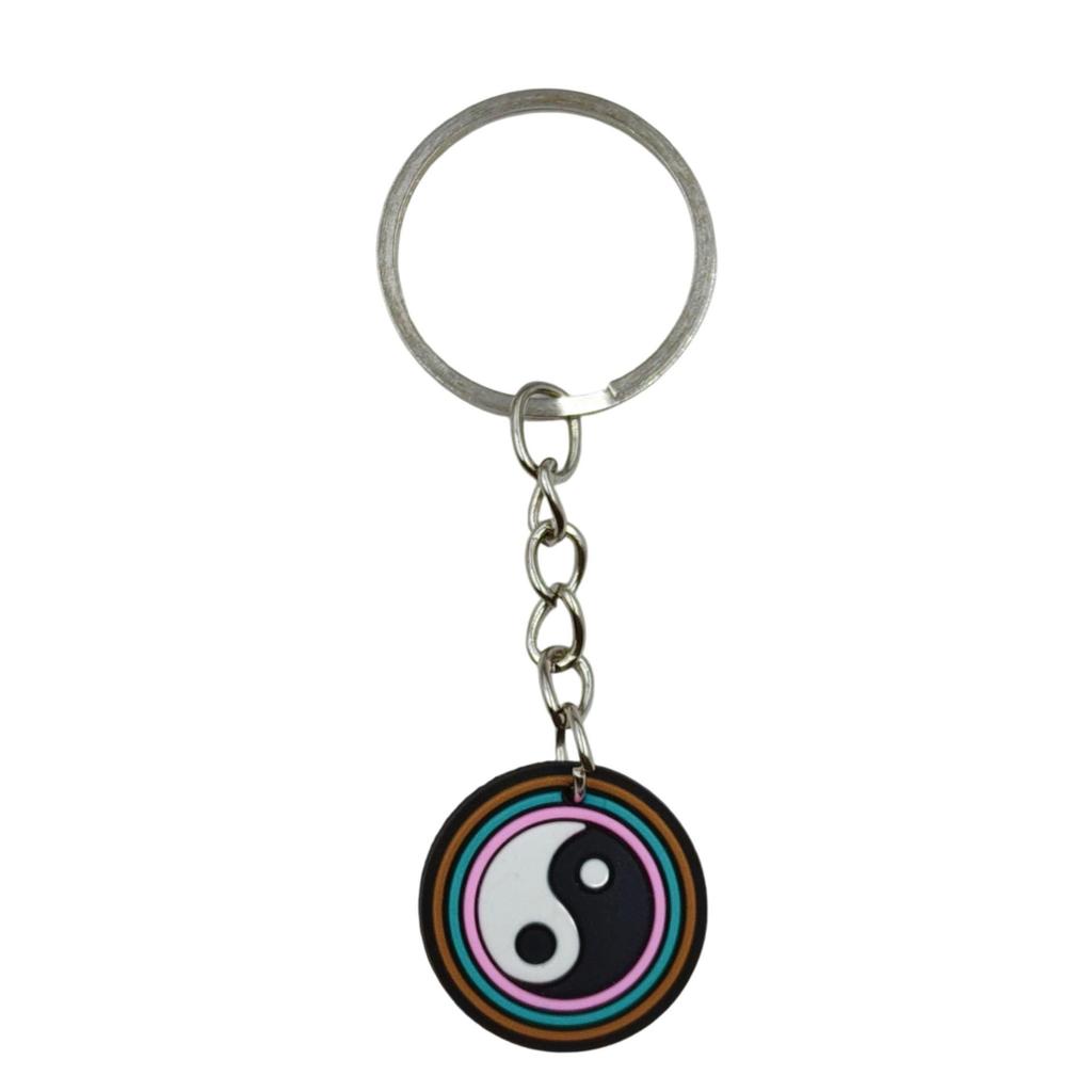 Creative Sports Keychain: Soft PVC Rubber Keyring for Football, Basketball, Volleyball, Rugby Bag Pendant