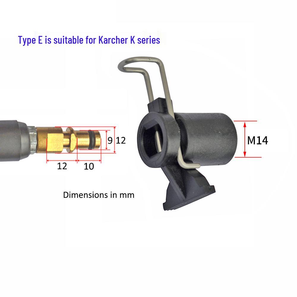 High-Pressure Washer Hose & Water Gun G1/4" M14 Adapter