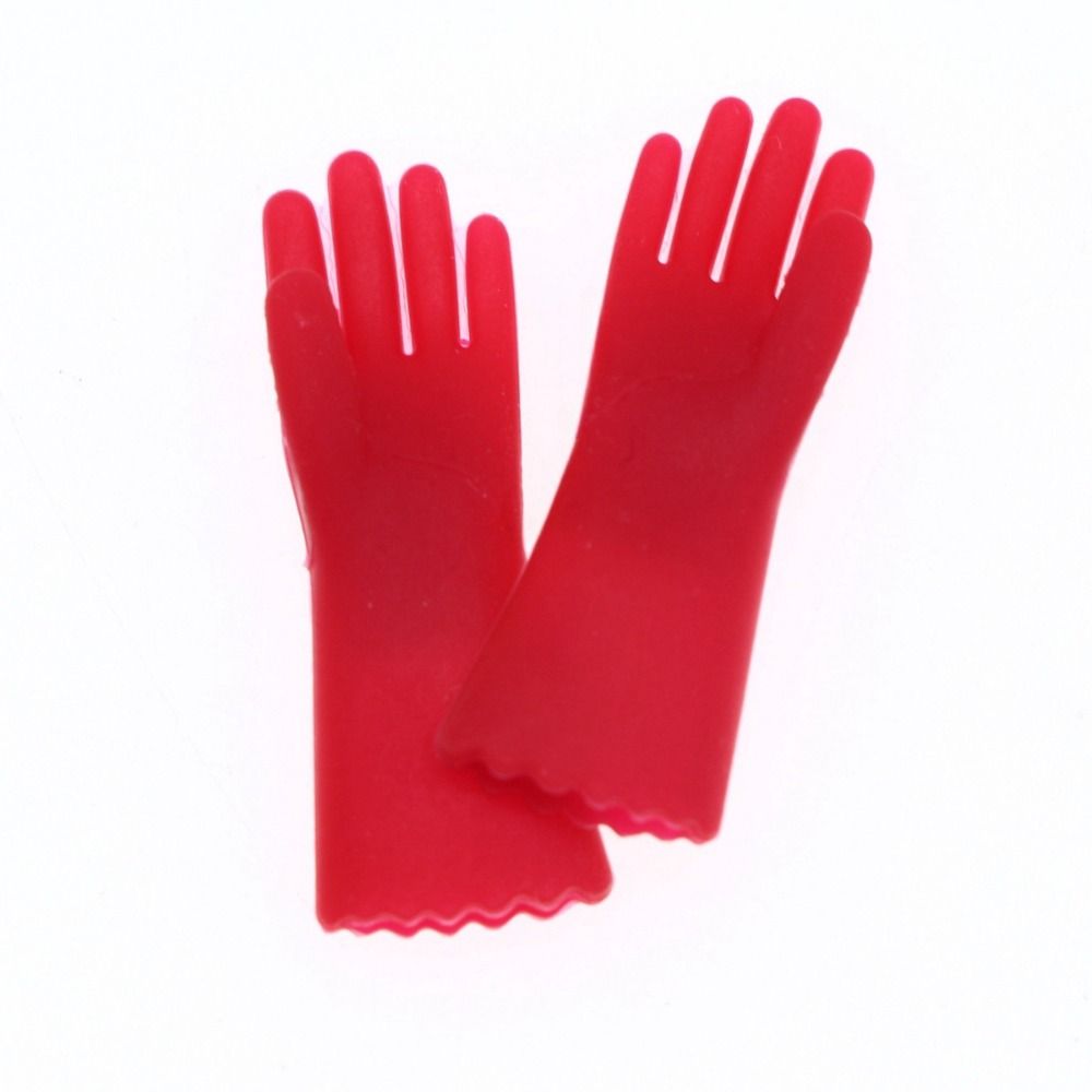 Аксессуары для кукол Кукольный домик Перчатки Масштаб 1/12 Миниатюрная пекарская перчатка Миниатюрные перчатки для уборки Универсальные