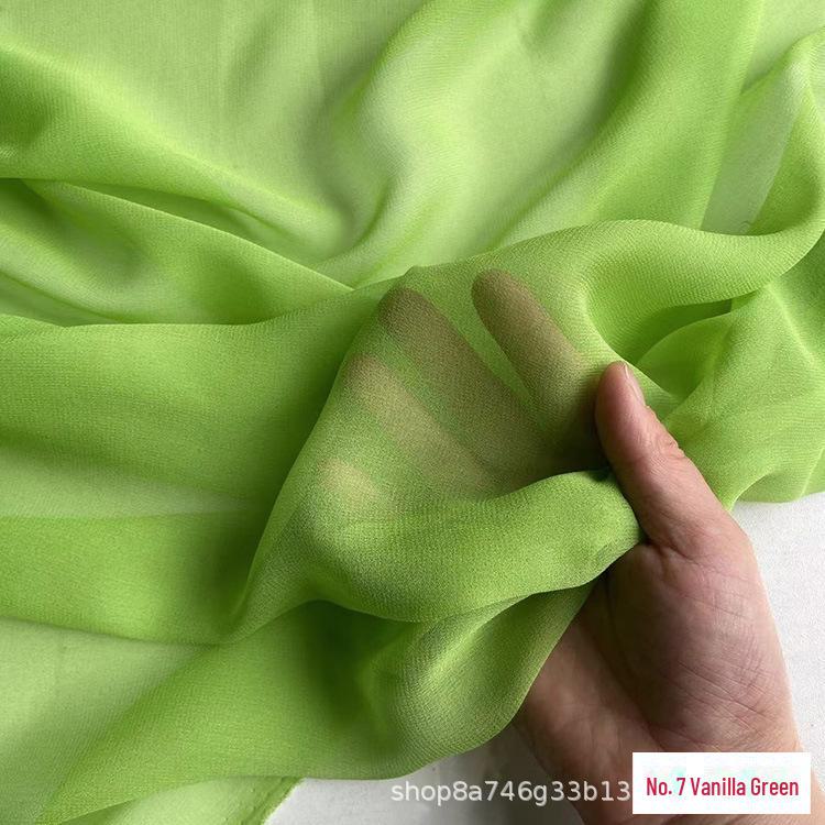 Ткань жоржет шелковый шелк тутового шелкопряда шириной 140 см плотностью 8 момме для юбок ханьфу и летних шелковых шарфов