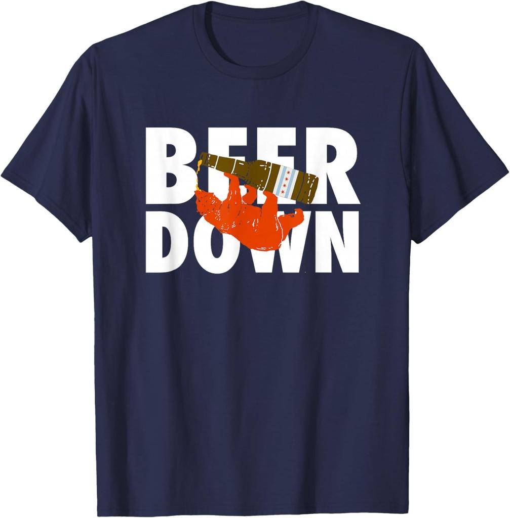 Beer Down Football Fan - Chicago Beers Drinking Party Unisex T-Shirt