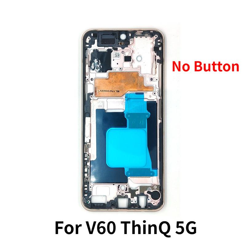 Для LG V60 ThinQ 5G Средняя рамка Корпус Передняя рамка LCD Рамка лицевой панели Боковая рамка Запчасти для ремонта