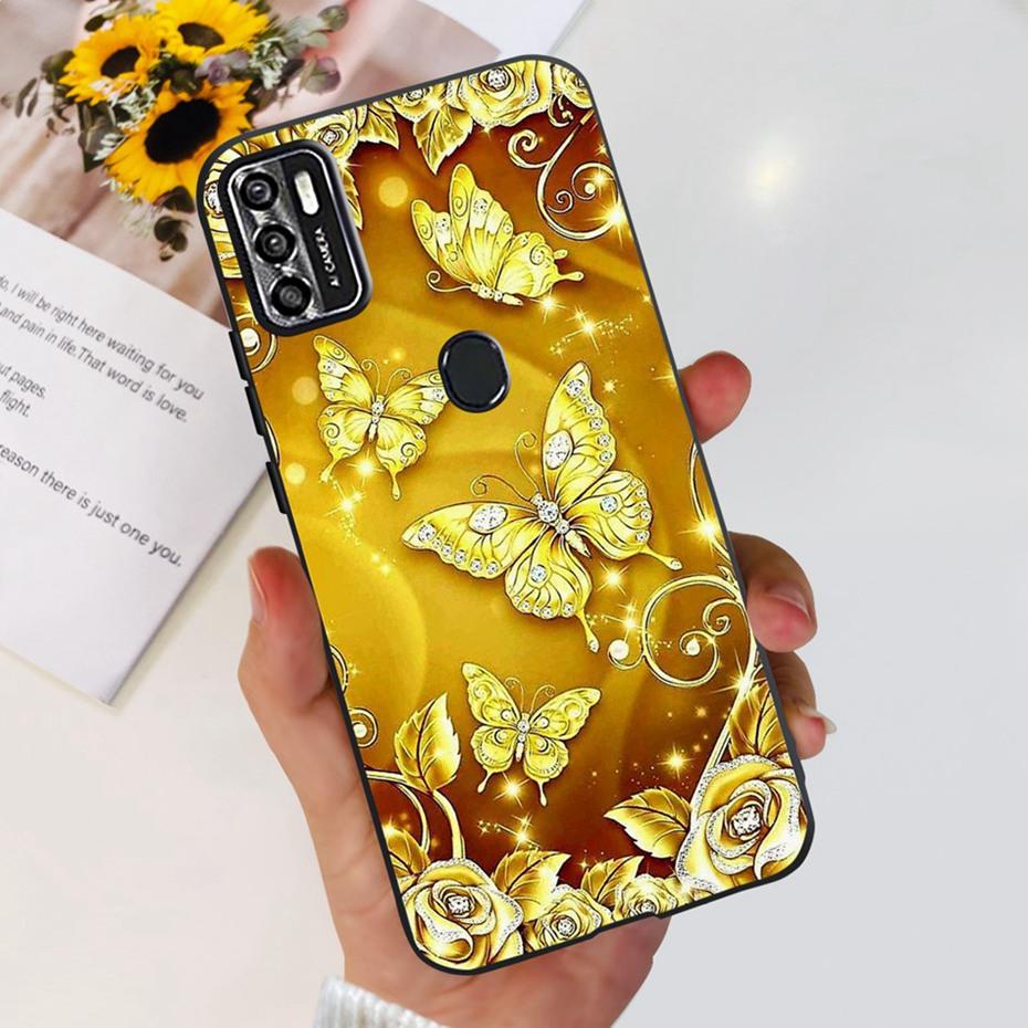 Симпатичный чехол для ZTE Blade A7s 2020 / Optus X Pro / Telstra Evoke Plus 2, черный, силиконовый, мягкий, чехол-обложка для Zte A7s (2020) А7020