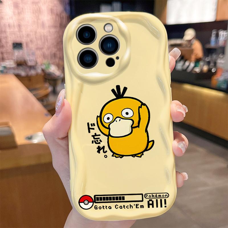 Аниме Покемон Мультфильм Псайдак Чармандер Чехол для iPhone 17 Air 16 E 15 14 Plus 13 12 Mini 11 Pro Max Ударопрочный Силиконовый Чехол