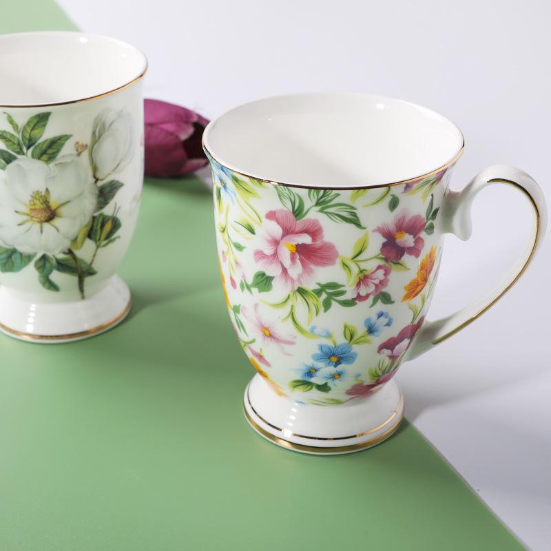 Tangshan Creative Bone Porcelain Mug - Ceramic Coffee & Milk Cup with Printed Logo