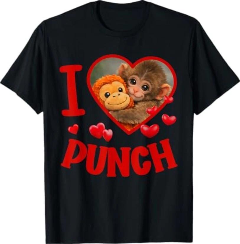I Love Punch Cute Baby Monkey Punch T-Shirt